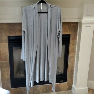Long thin Cardigan Heather gray size med